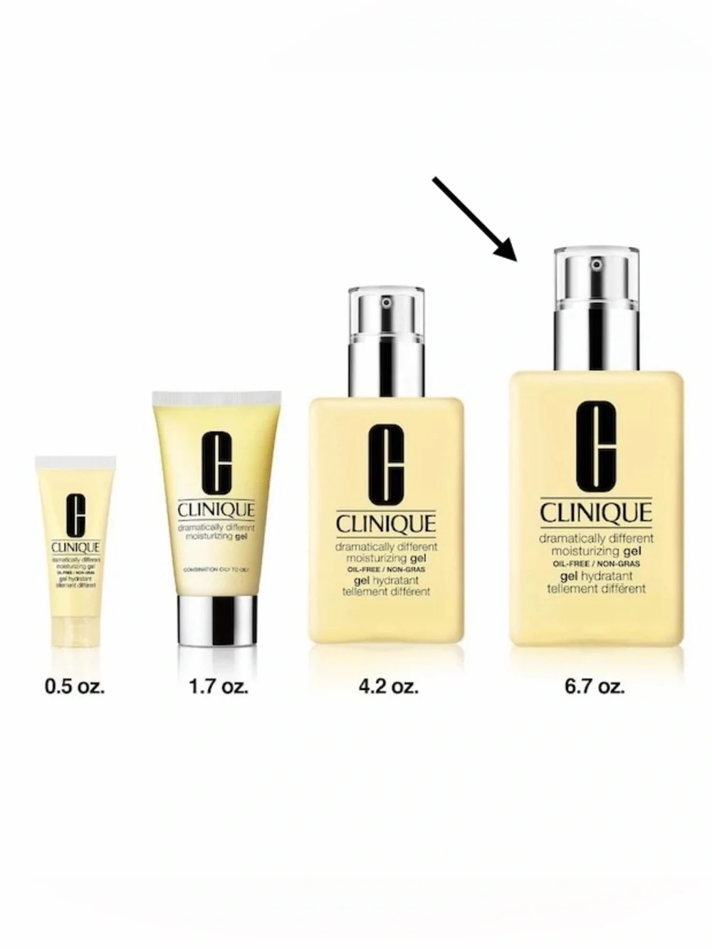 CLINIQUE Dramatically Different Moisturizing GEL w/ Pump (6.7oz/200mL)